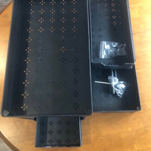 TWO TOTAL 2 Tier Slide Out Bathroom/Kitchen Organizer - never used - Picture 2 of 5